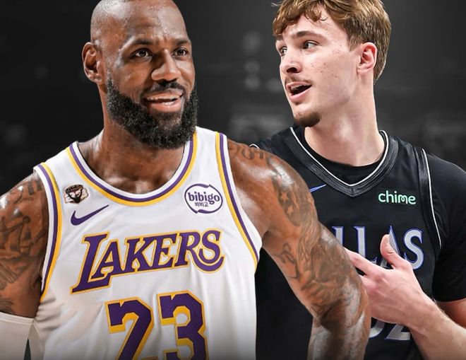 NBA历史首次!41岁詹姆斯22分+19岁弗拉格26分 半场同砍20+